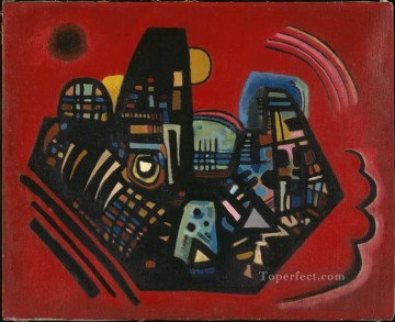 Black Red Abstract Oil Paintings